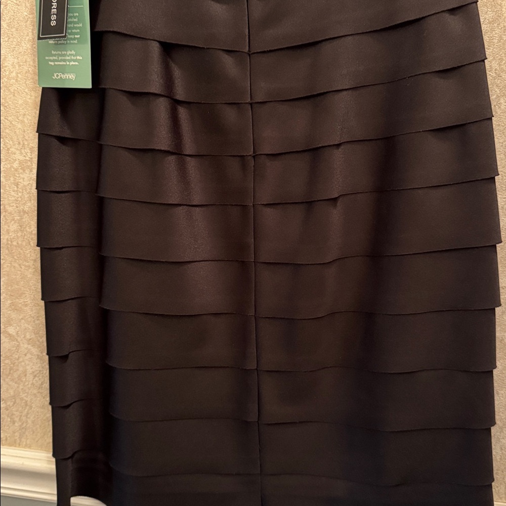 NWT JCPenney Black Layered Dresss - Picture 12 of 16